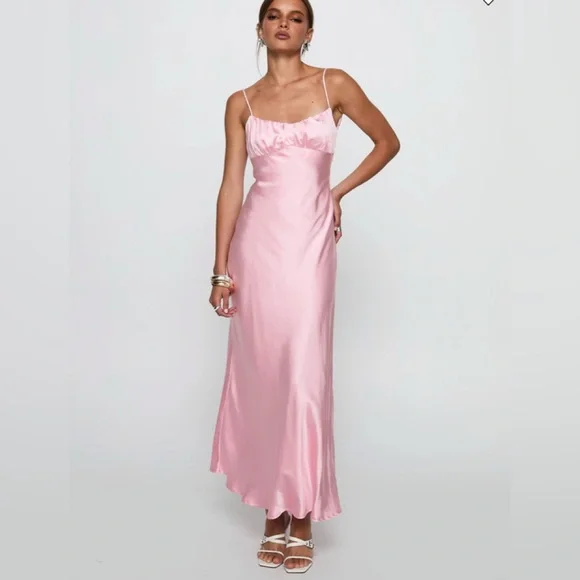 Princess Polly | Dresses | Penelopi Maxi Dress Pink | Poshmark
